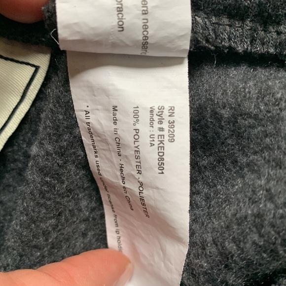 Echo Sweat pants size M gray drawstring pockets logo embroidered - Picture 11 of 14